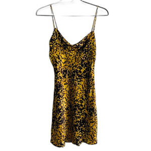 bec + bridge Turtle Rock Mini Dress Silk Tortoise Print size 2